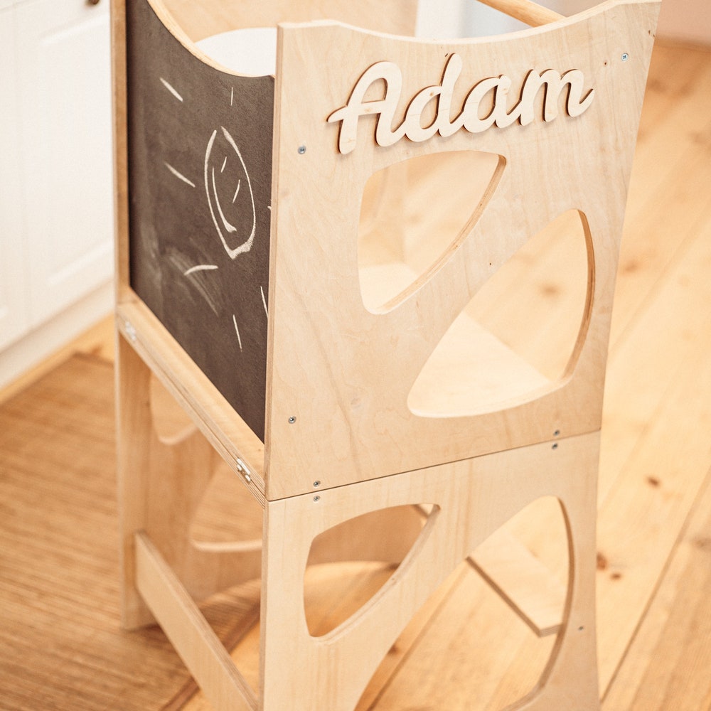 Christmas gift for 1 year old - Montessori Kitchen Tower - Convertible Learning helper - Personalize toddler chair - Montessori furniture - Image 6