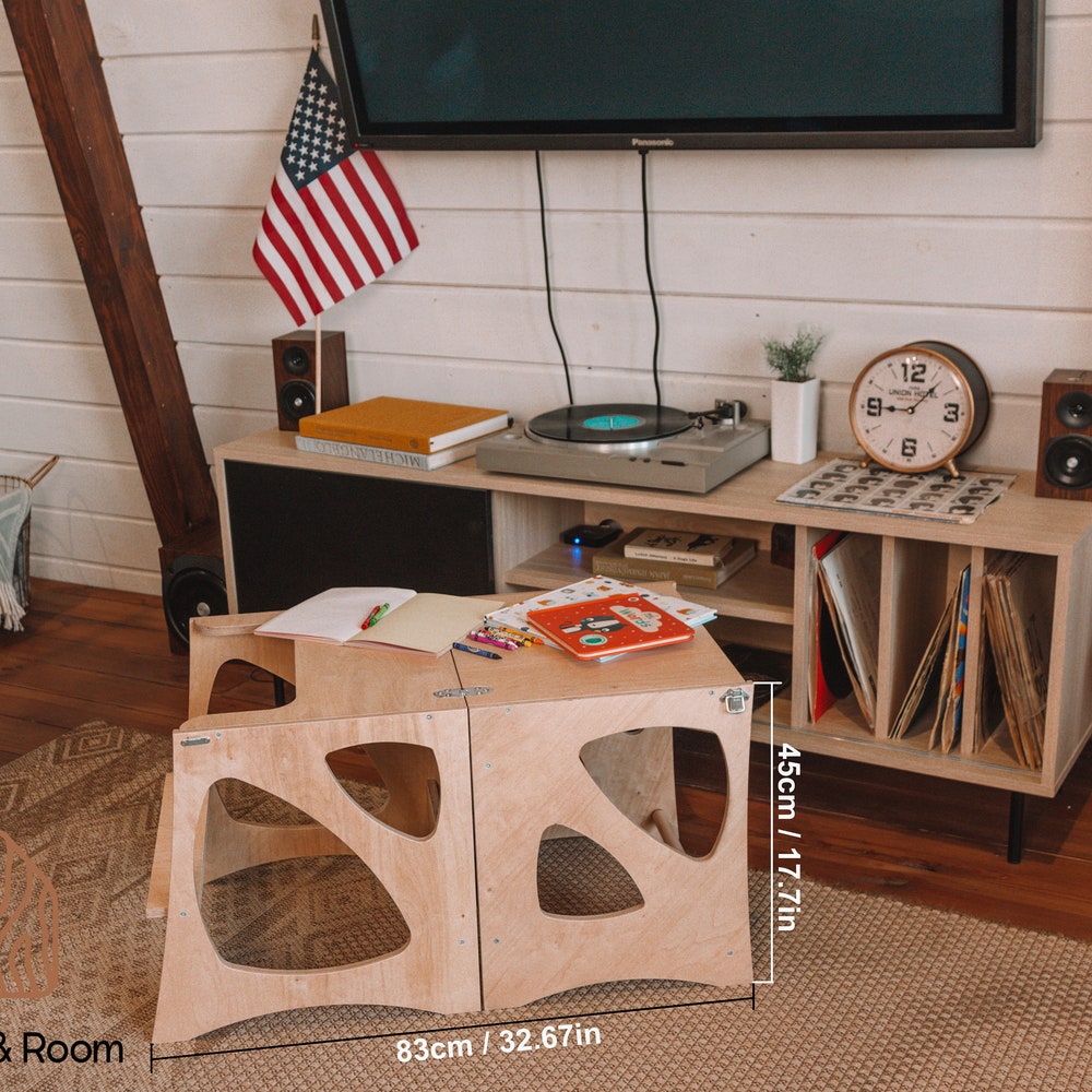 Christmas gift for 1 year old - Montessori Kitchen Tower - Convertible Learning helper - Personalize toddler chair - Montessori furniture - Image 10