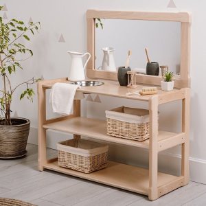 Child Montessori washbasin toddler Waschtisch kind Type A+ Plus, WITH mirror  Gift for kids