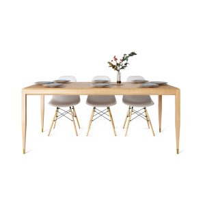 Dining table, oak wood kitchen table, mid century modern, scandinavian, solid oak table