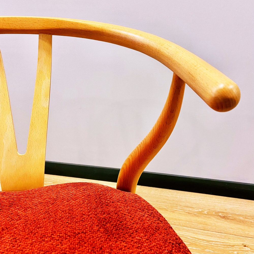 Hans Wegner Wishbone Chair Mid Century Modern Dining Chair Danish Chair Dining Room Chair Wooden Dining Chair Wicker Dining Chair Set of - Image 2