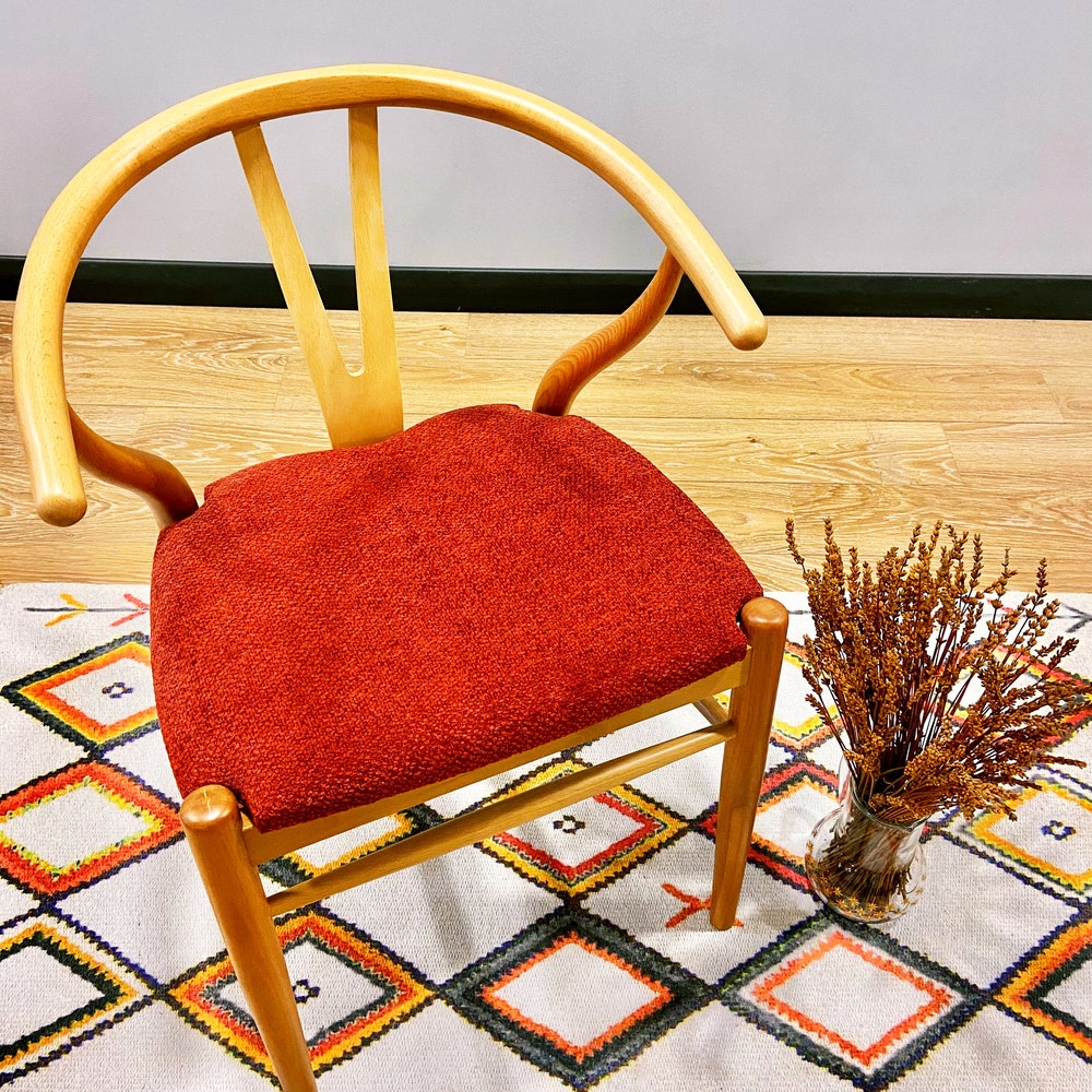 Hans Wegner Wishbone Chair Mid Century Modern Dining Chair Danish Chair Dining Room Chair Wooden Dining Chair Wicker Dining Chair Set of - Image 3