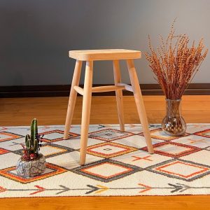 Square Farmhouse Wood Stool - Shower Bench, Indoor plant stand, Custom Stool Rustic Stool