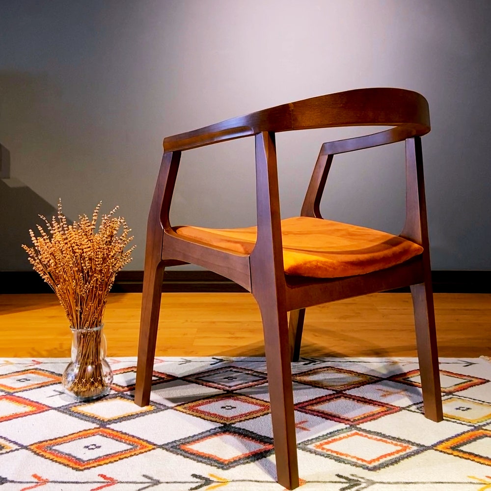 Mid Century Modern Dining Chair Dining Room Chair Office Chair Industrial Chair Wooden Dining Chair MCM Chair Mid Century Dining Chair - Image 4