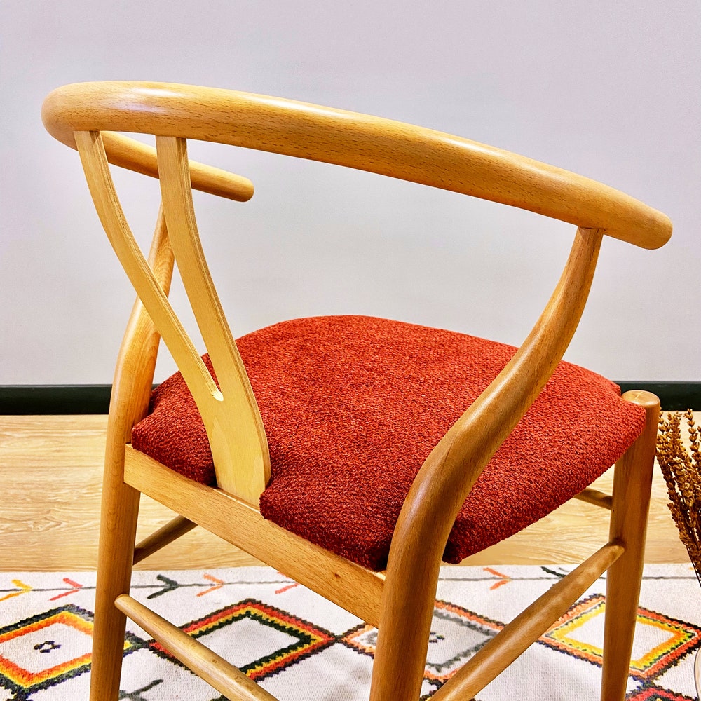 Hans Wegner Wishbone Chair Mid Century Modern Dining Chair Danish Chair Dining Room Chair Wooden Dining Chair Wicker Dining Chair Set of - Image 7