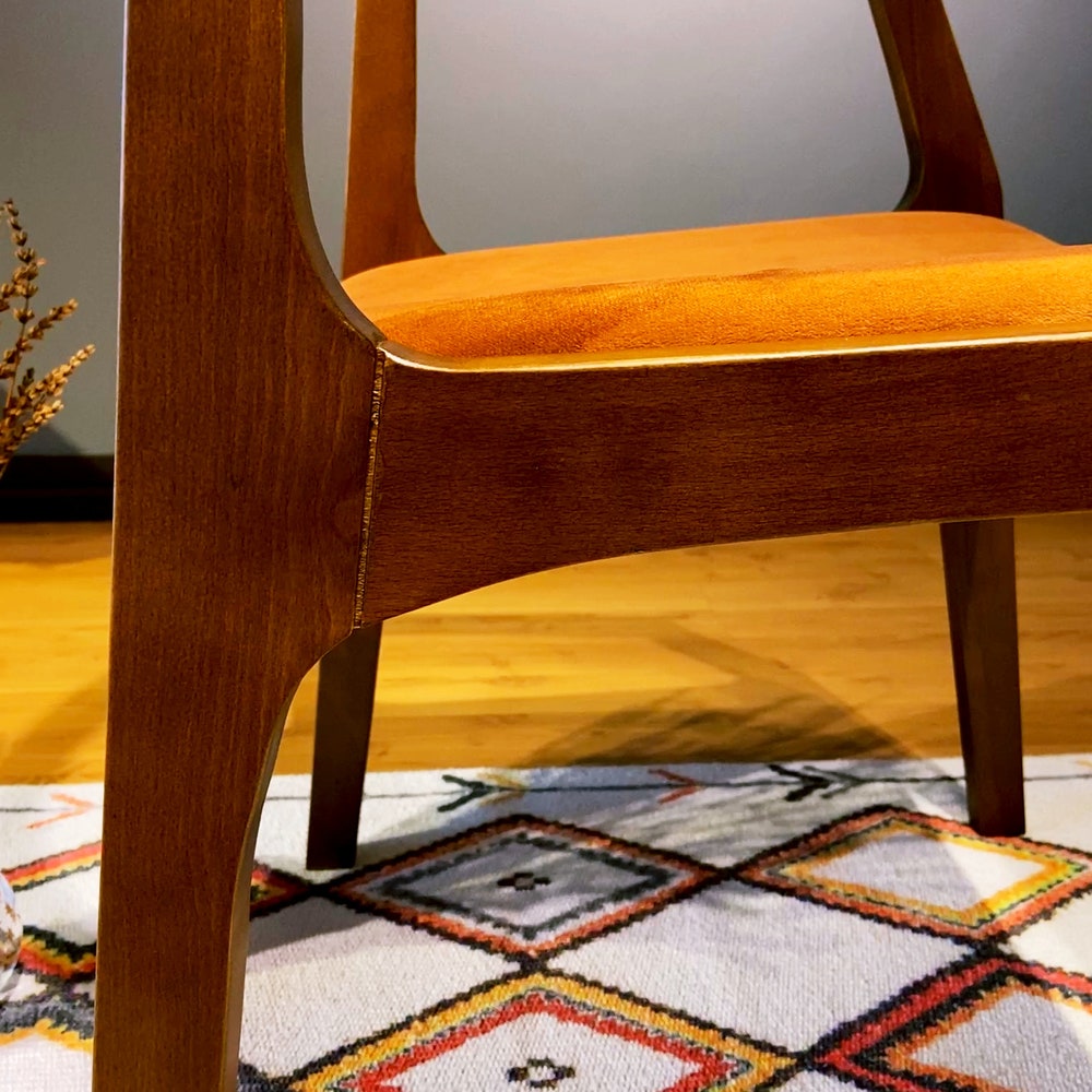 Mid Century Modern Dining Chair Dining Room Chair Office Chair Industrial Chair Wooden Dining Chair MCM Chair Mid Century Dining Chair - Image 6