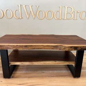 Walnut Coffee Table with Shelf