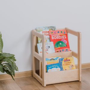 il_1000x1000.3676627515_pw1w.jpg SMALL NURSERY BOOKSHELF, Short Bookshelf, Small Montessori Birch Plywood Modern Storage Bookshelf, Baby registry item