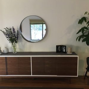 New Hand Built Mid Century Style TV Stand - Two Tone Buffet / TV Cabinet / Credenza -  Free Shipping!