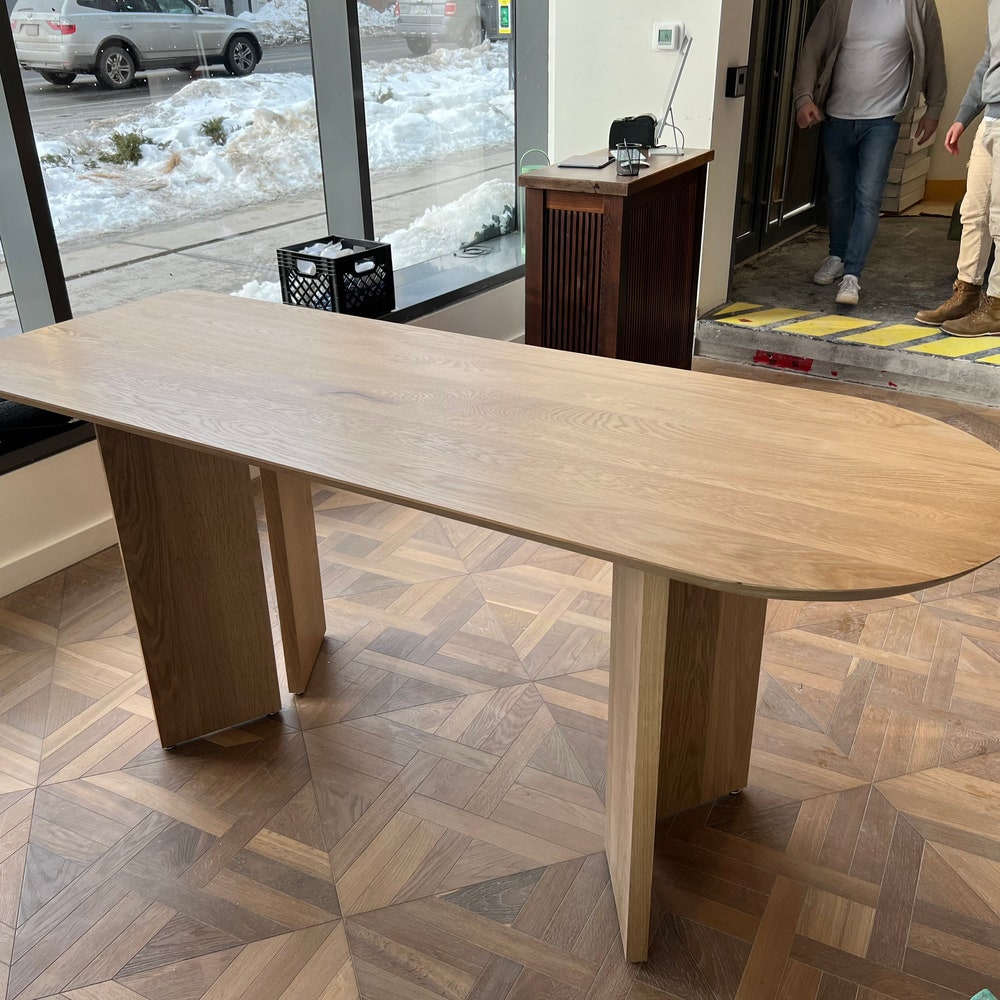 White Oak Dining Table - Image 5