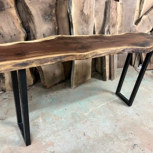 Live Edge Walnut Sofa Table