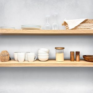 White Oak Floating Shelves, Floating Shelf, Kitchen Shelves