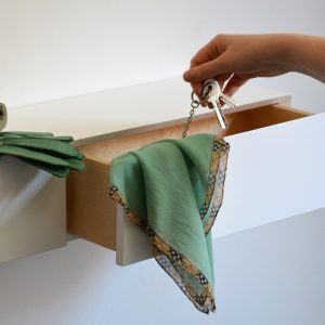 il_1000x1000.3890134852_s60m.jpg White floating entryway shelf / narrow entryway table with hidden drawers