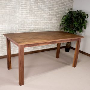 Bar Height Parsons Table in Walnut, Walnut Dining Table, Bar Height Table, Bar Height Dining Table on Wood Parsons Base, Standing Work Table