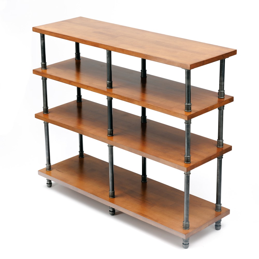 4 in 1 Registered design stand, 4 Tier Industrial Pipe Stand, Record player stand, Vinyl record storage, Record cabinet, Record console - Image 7