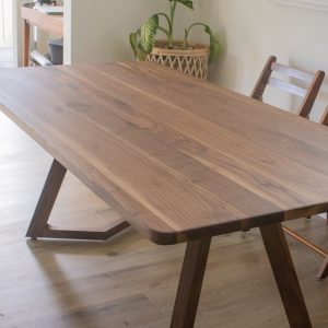 MidCentury Dining Table, Walnut Dining Room Table, Midcentury Modern Table, MidCentury Rectangle Dining Table, Solid Wood MCM Dining Table