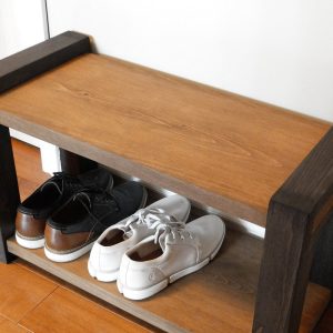 30 inches Rustic Entryway Bench, Modern Entryway Bench, Bench Storage, Shoe Organizer, Entryway Bench, Shoe Bench Wood