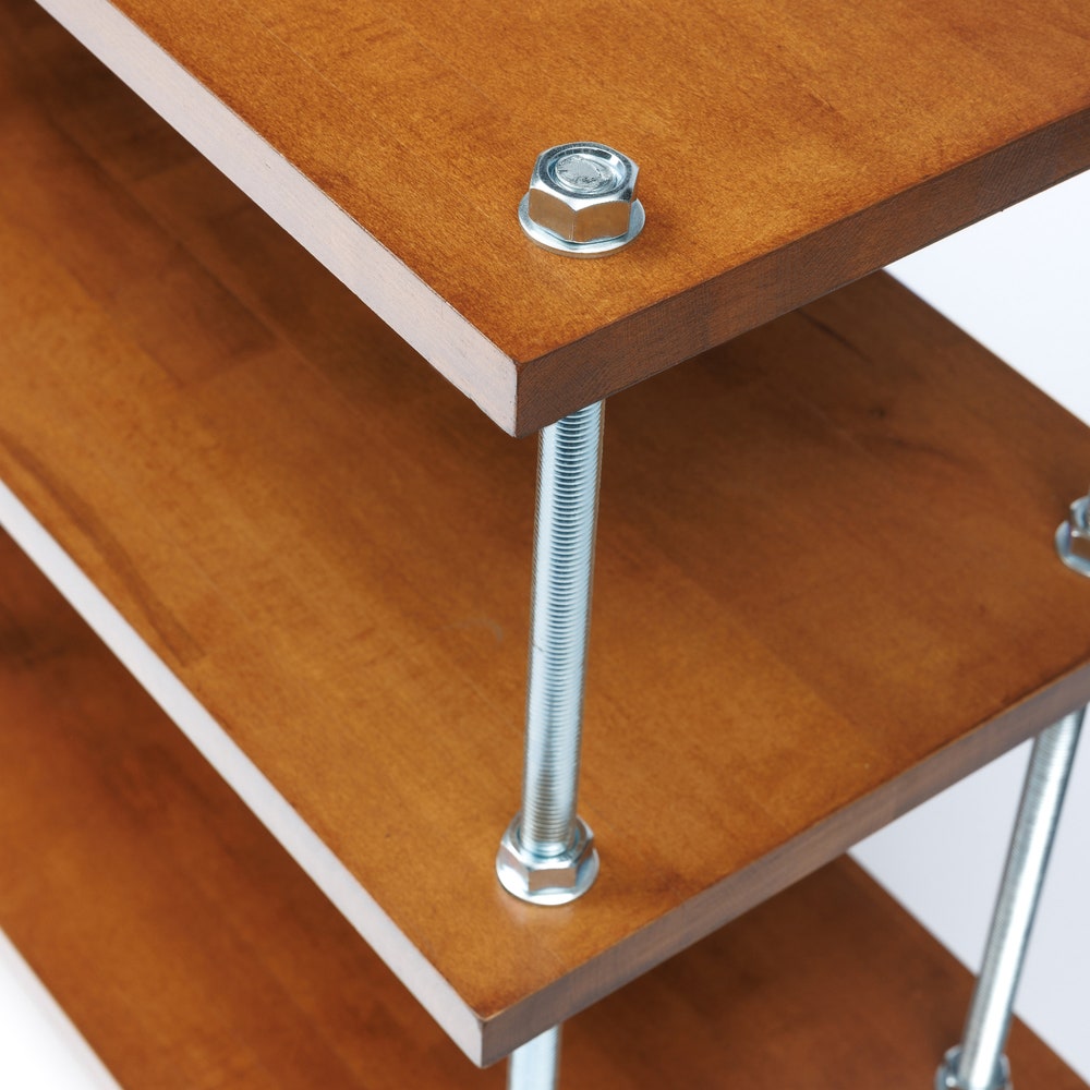 2 in 1 Rack, NEW Turntable Stand, Wood Furniture, Handmade Record Player Stand, Industrial Vinyl Table, Media Hifi TV Unit - Image 7