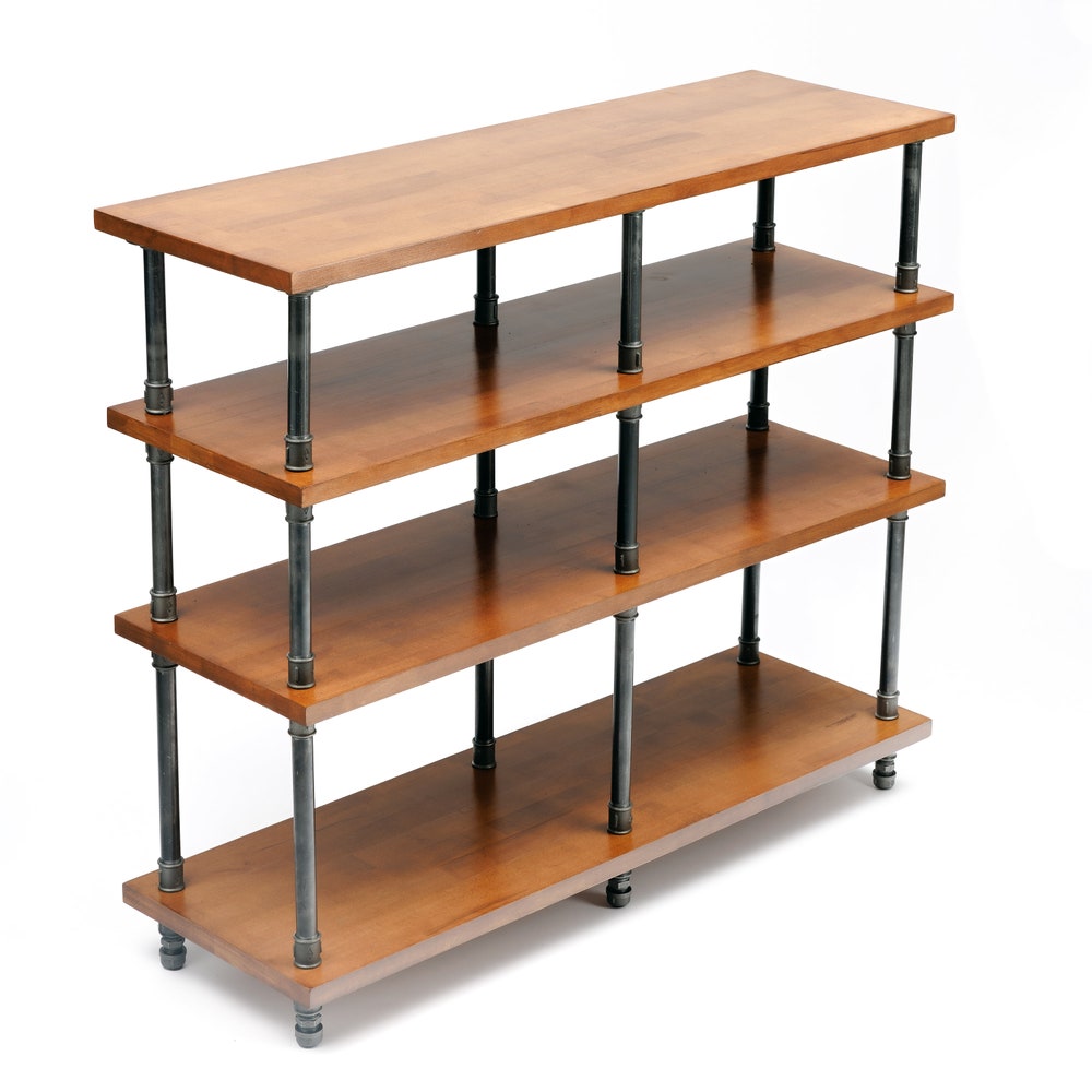 4 in 1 Registered design stand, 4 Tier Industrial Pipe Stand, Record player stand, Vinyl record storage, Record cabinet, Record console - Image 8