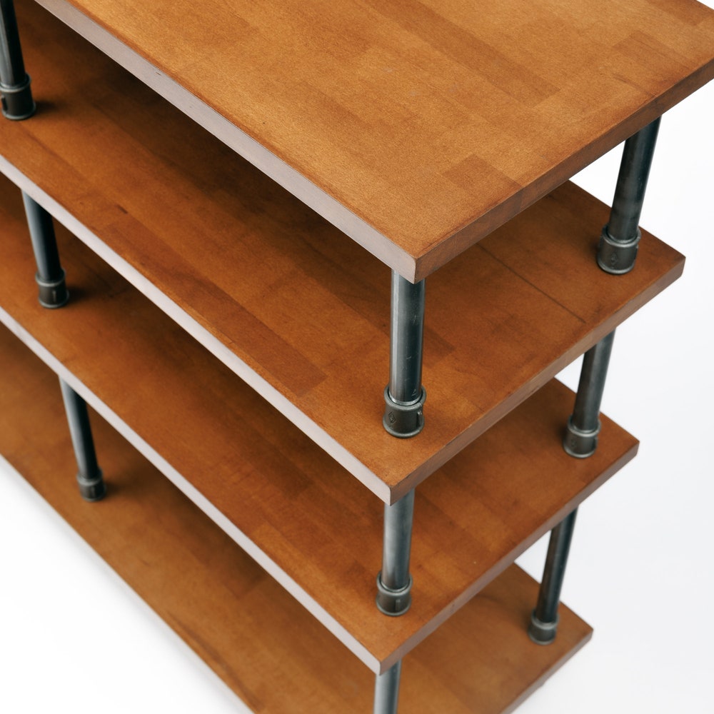 4 in 1 Registered design stand, 4 Tier Industrial Pipe Stand, Record player stand, Vinyl record storage, Record cabinet, Record console - Image 9