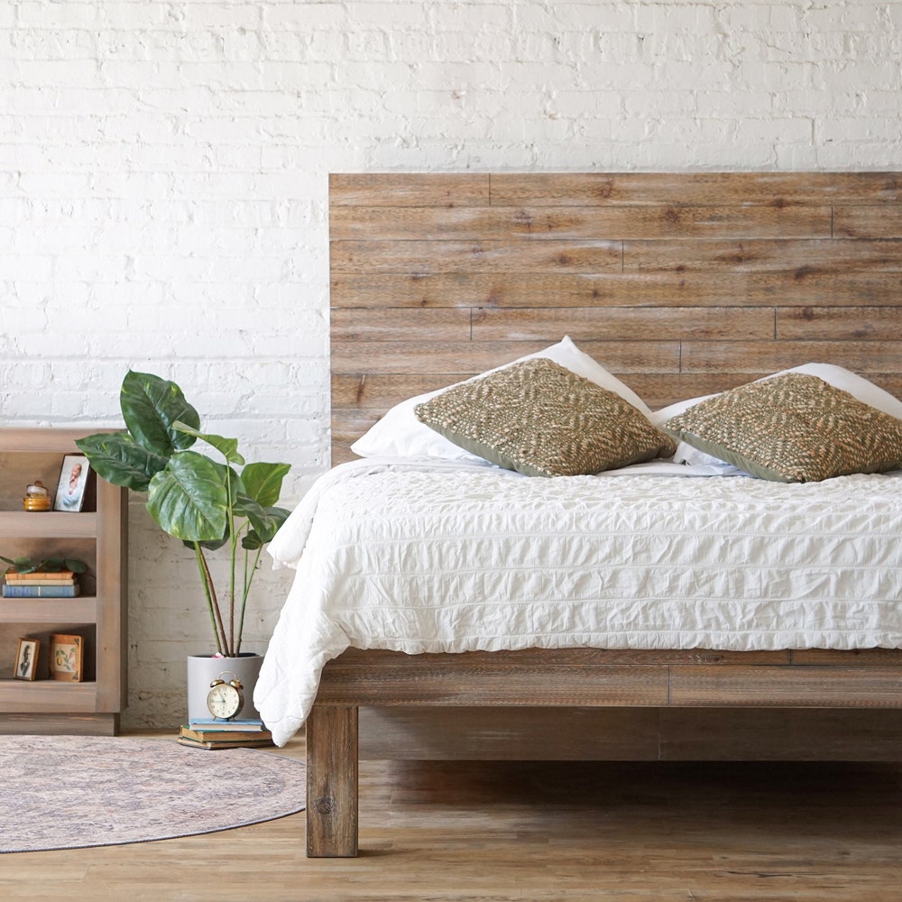 Boswell Stow Bed - Storage Bed - Platform Bed Frame & Headboard - Drawers - Cedar Barn Wood Style -Rustic Modern - Handmade in USA - Image 5