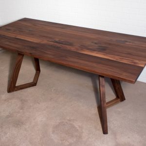 il_1000x1000.3981834128_chng.jpg Walnut Dinning Room Table on Wood Legs, Wood Dining Table on Wooden Legs, Walnut Farmhouse Dining Table, Modern Farmhouse Kitchen Table