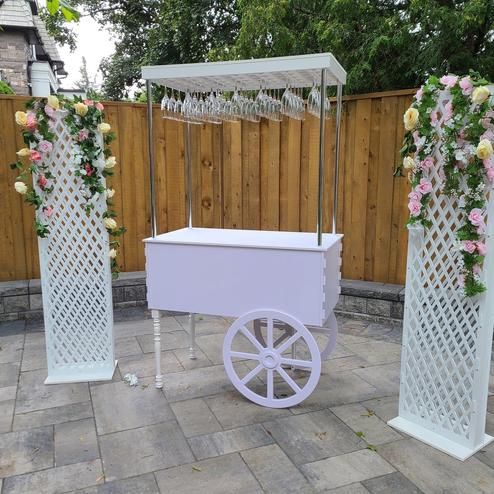 Champagne Cart | Decorative Champagne Cart | Mini drink bar | Party Decor | Wedding decorations | Wedding idea - Image 6