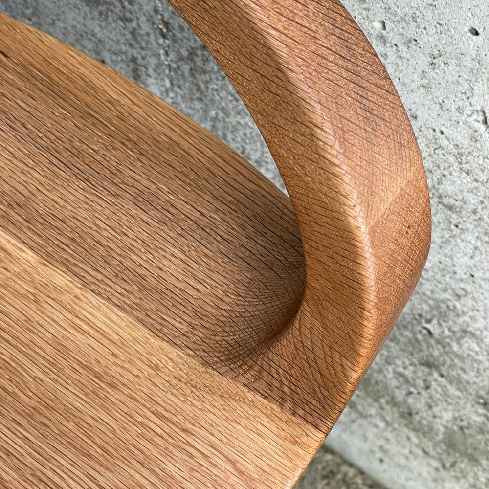 APEX Swiveling Dining Chair | Carved Seat | Mid Century Modern chair | Tractor seat chair | Kitchen Chair | Natural Finish - Image 7