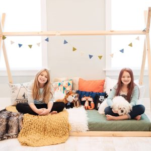 Mateo TeePee Floorbed with Slats for Kids Bed Rooms or Playroom