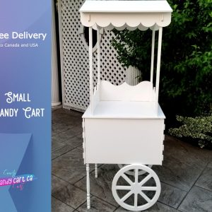Mini Candy Cart, Sweet Cart on Decorative Wheels, small Candy Cart | Cake stand mini Bar | Party Decor | Wedding decorations | Wedding idea