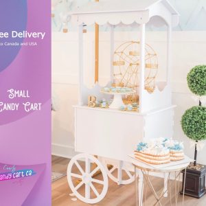 Mini Candy Cart, Sweet Cart on decorative wheels| small Candy Cart | Cake stand mini Bar | Party Decor | Wedding decorations | Wedding idea