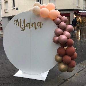 Round Photobooth Backdrop, Circular sign display | Free Standing decor | Photo backdrop | Party Decor | Sign Display | Baby shower idea