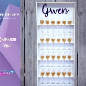 Champagne Wall, Drink Wall | White PVC Glass holder | Wedding decorations | Treat Wall