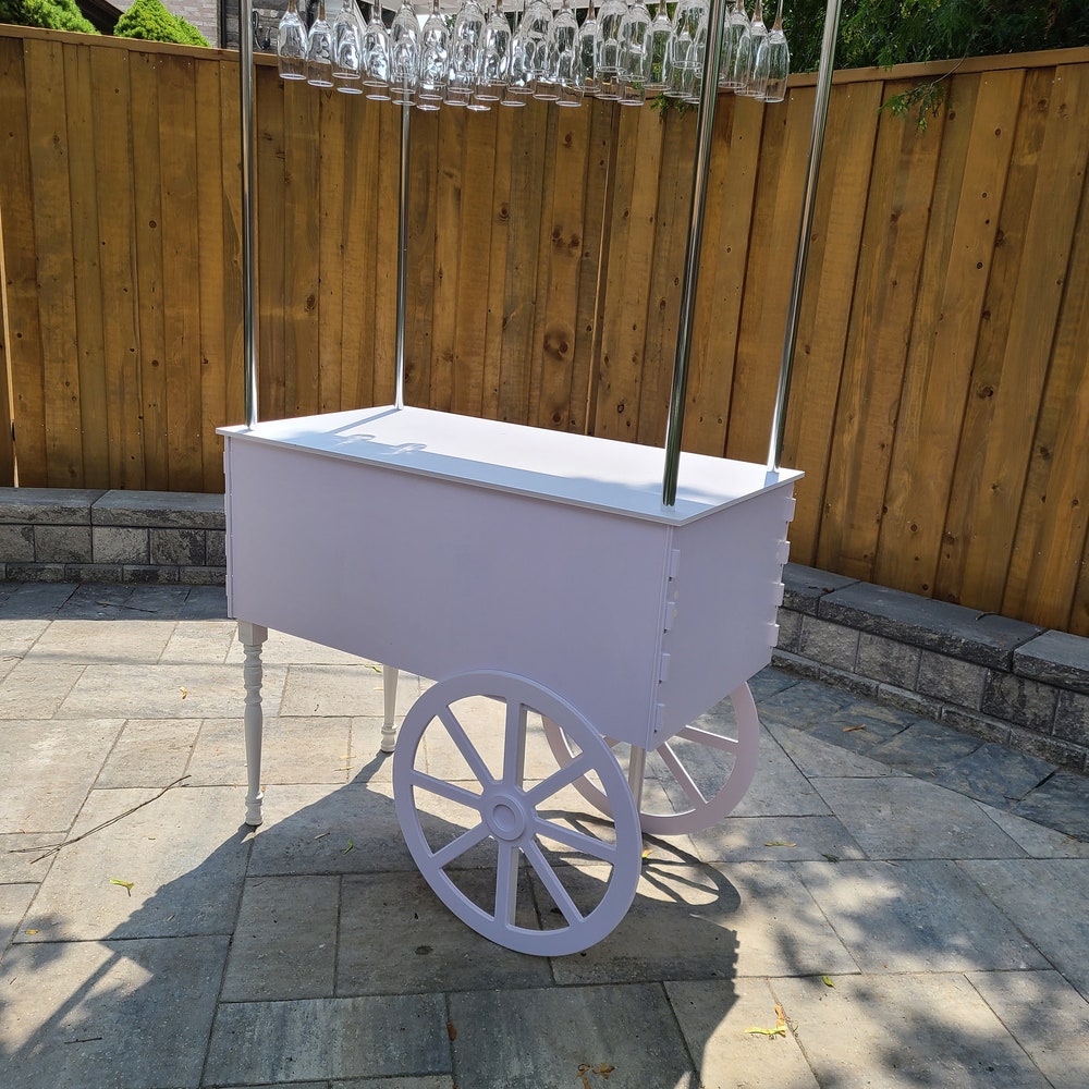 Champagne Cart | Decorative Champagne Cart | Mini drink bar | Party Decor | Wedding decorations | Wedding idea - Image 3