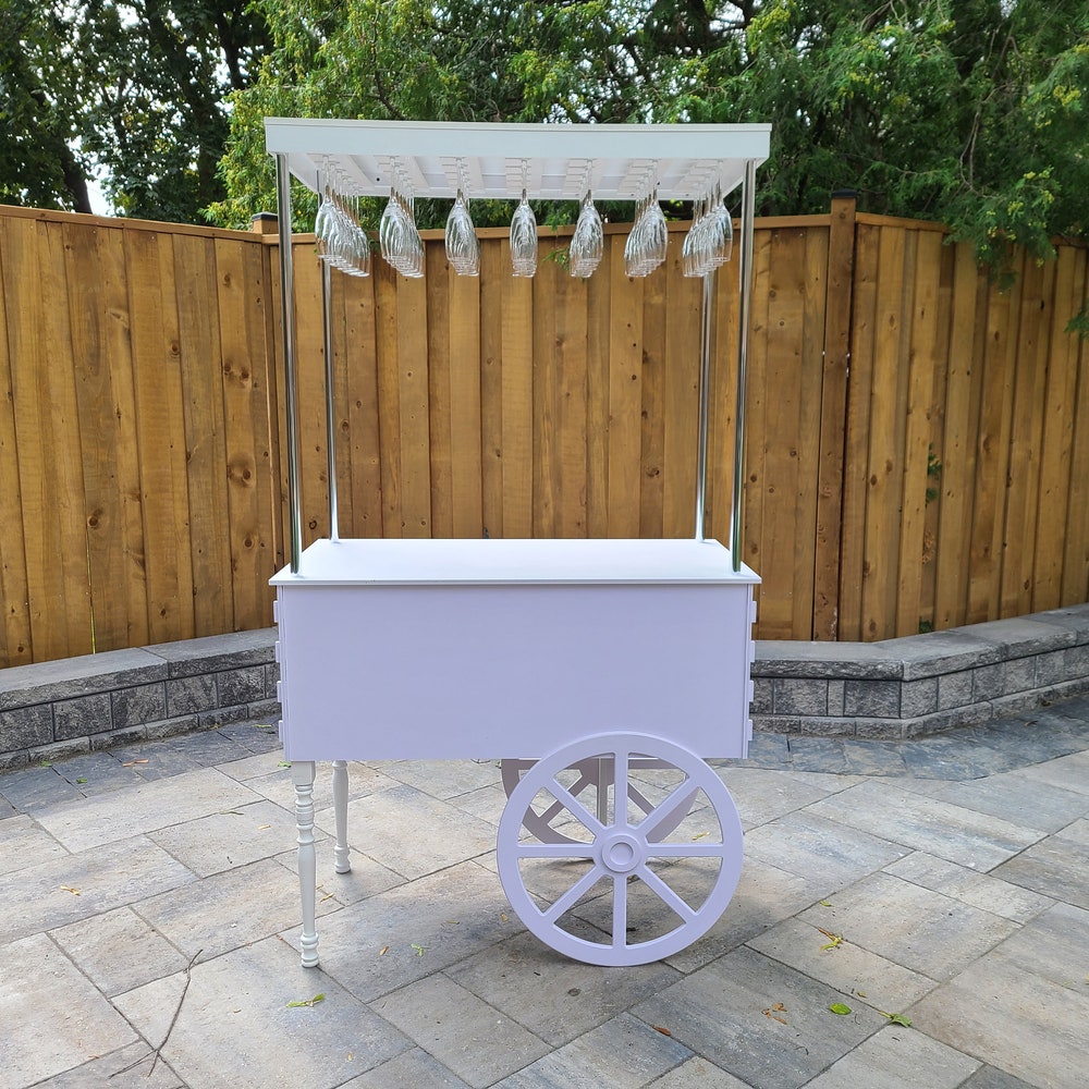 Champagne Cart | Decorative Champagne Cart | Mini drink bar | Party Decor | Wedding decorations | Wedding idea - Image 5