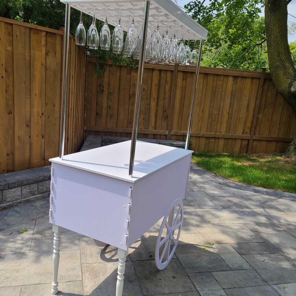 Champagne Cart | Decorative Champagne Cart | Mini drink bar | Party Decor | Wedding decorations | Wedding idea - Image 9