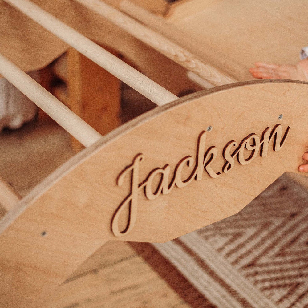 Montessori climbing Set of 3: Arch + Foldable triangle + Slide, Montessori furniture, Toddler Climber, Baby wooden gym, Play equipment - Image 8