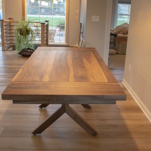 Walnut Extendable Dining Table, Modern Expandable Dining Table, Small Walnut Table with Extensions, Wood Kitchen Extension Dining Tables