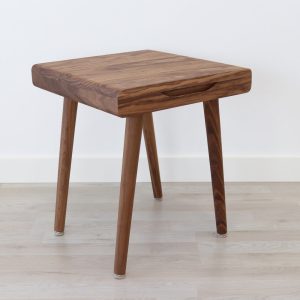 Mid Century Stool in solid american Oak or Walnut wood