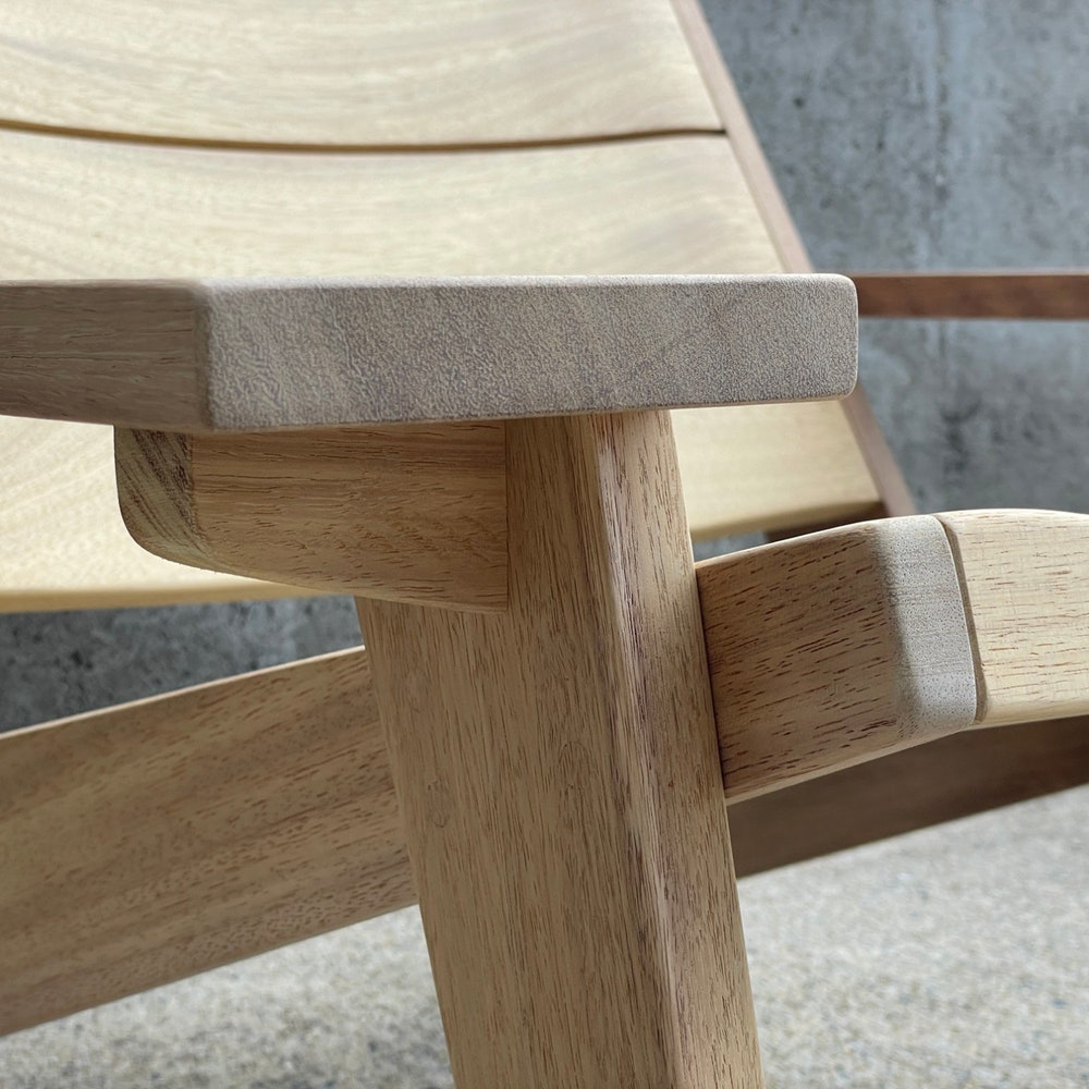 Wood Adirondack Chair | Patio Chair | Contemporary Outdoor Furniture | Modern Club Chair | Outdoor Armchair | Sunroom Furniture - Image 6