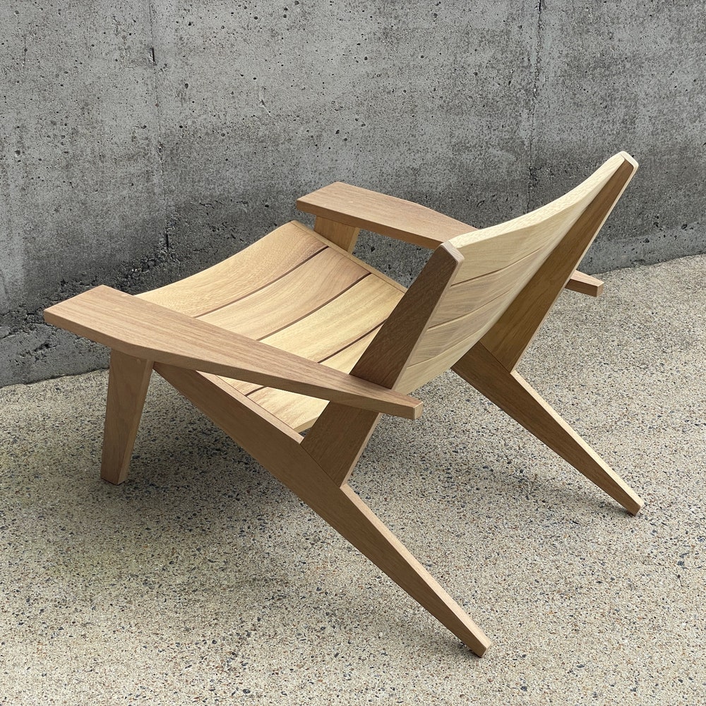 Wood Adirondack Chair | Patio Chair | Contemporary Outdoor Furniture | Modern Club Chair | Outdoor Armchair | Sunroom Furniture - Image 5