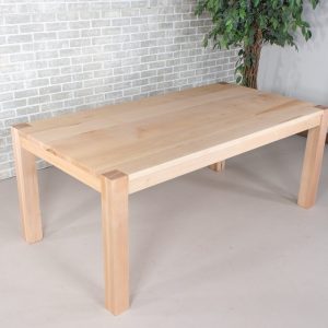 Maple Table, Dining Table Maple, Light Wood Table, Scandinavian Style Kitchen Table, Maple Parsons Table, Minimalist Wood Table