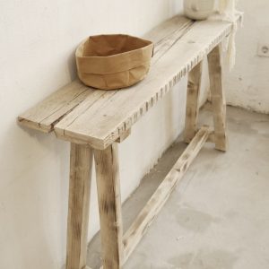 Reclaimed wood console table FRIDA