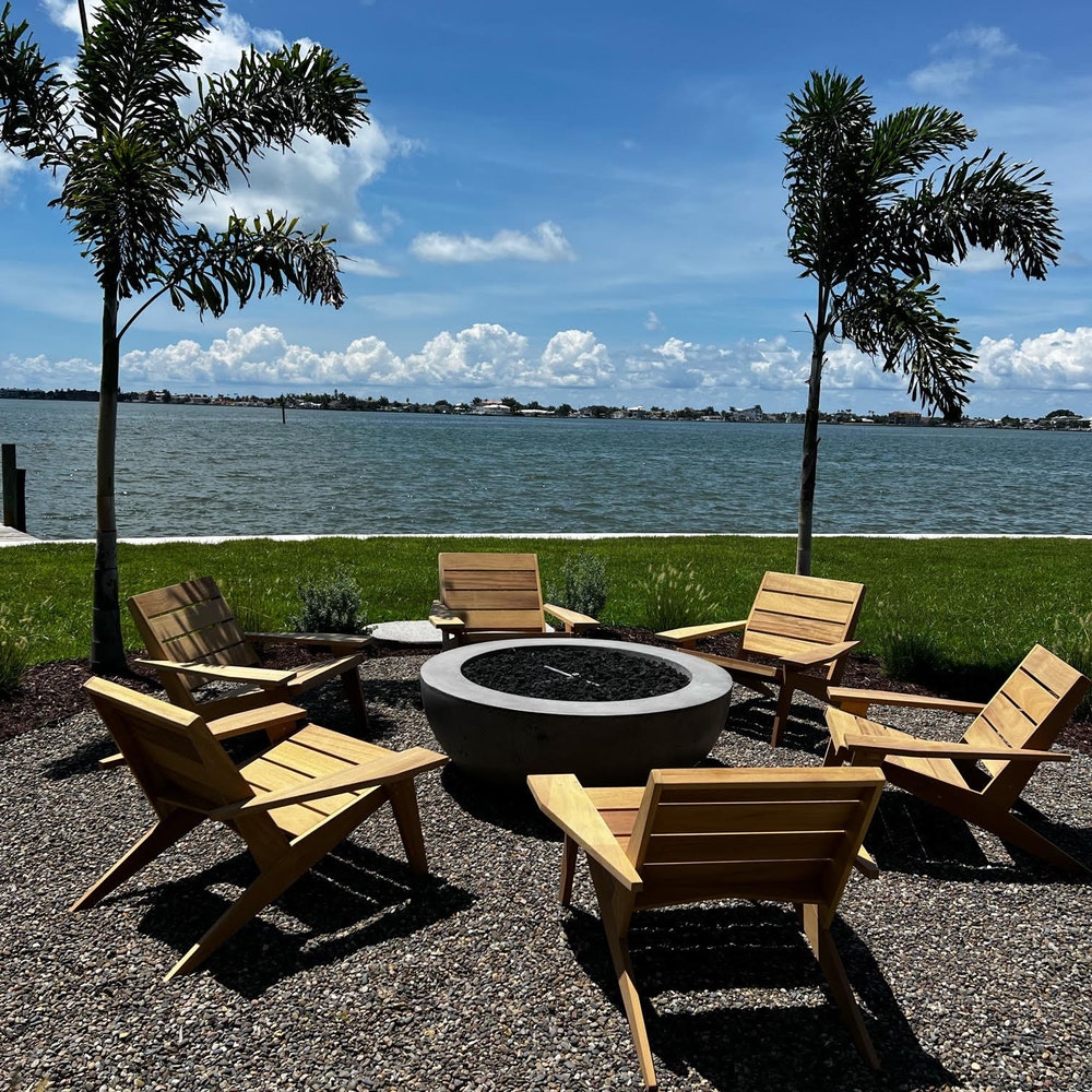 Adirondack Chair - modern lounge chair - firepit chair - outdoor armchair - patio chair - Image 3