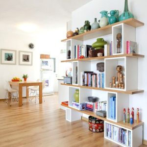Geometric Bookcase with Modular Shelving – Modern Bookshelf Design Featuring Adjustable Book Shelves for Stylish and Functional Storage
