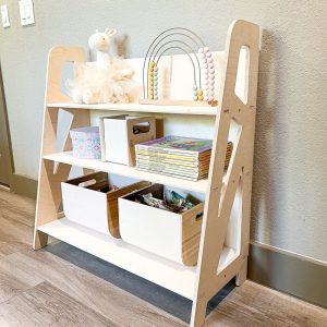 Montessori Toy Shelf Toddler Toyshelf Montessori Wooden Furniture Nursery Gift Wooden Toy Storage Playroom Decor Kids Room Storage SIENNA