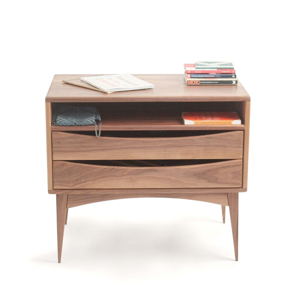 walnut nightstand walnut console tabel smalle mid century entryway table mid century console table walnut bedside table table chevet paire