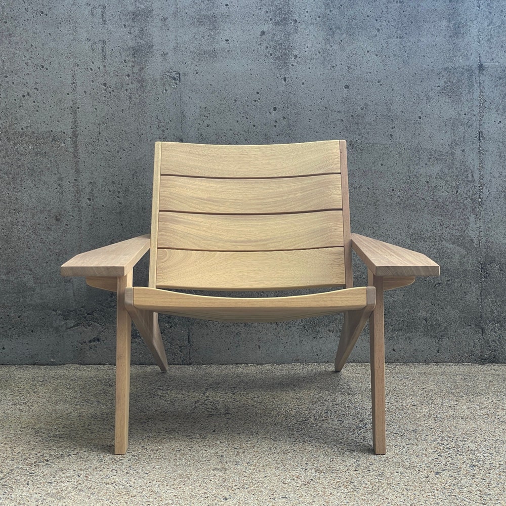 Wood Adirondack Chair | Patio Chair | Contemporary Outdoor Furniture | Modern Club Chair | Outdoor Armchair | Sunroom Furniture - Image 4