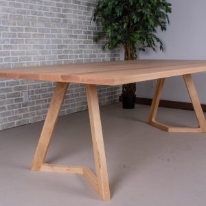 Large Maple Dining Table, Wooden Dinner Table, Natural Wood Kitchen Table, Minimalist Wood Table, Maple Table Top, 8 Foot Wood Table