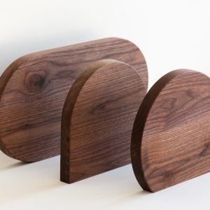 3 shapes, 3 meanings: set of 3 floating shelves made of walnut